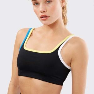 NWT Splits59 Cait Bra Medium Black/Rugby Multi